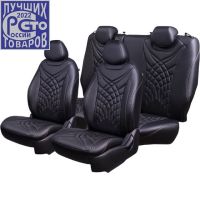 Чехлы Премиум Экокожа Байрон Президент|Жук на Volkswagen Amarok (2010+)