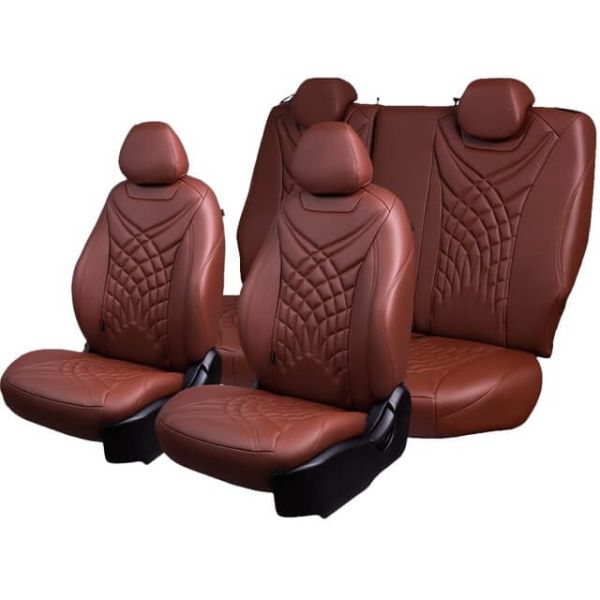 Чехлы Премиум Экокожа Байрон Президент|Жук на Volkswagen Amarok (2010+)